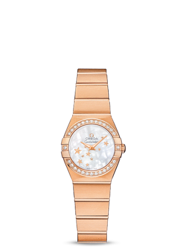 Omega Constellation Quartz 24 Brushed Red Gold / Diamond / MOP Stars